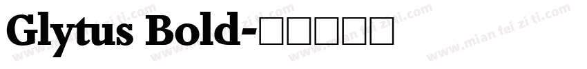 Glytus Bold字体转换